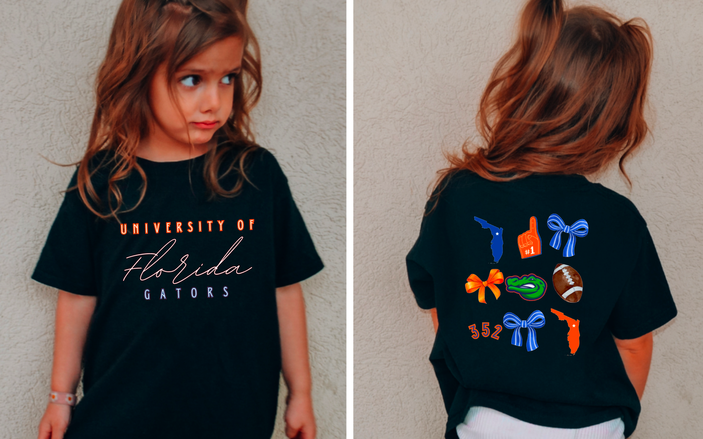 YOUTH Florida Gators Football Coquette Kids T-Shirt
