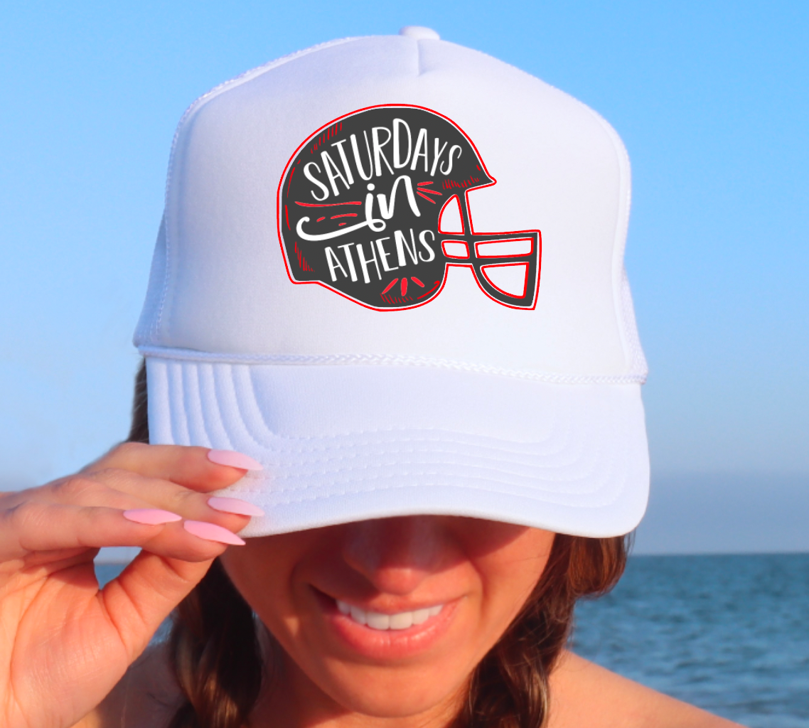 Saturdays In Athens Baseball Cap Georgia Bulldogs Tees