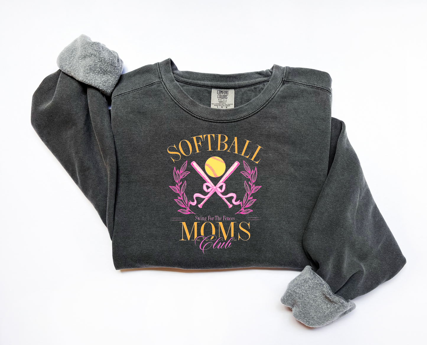 Preppy Softball Moms Club Sweatshirt | Softball