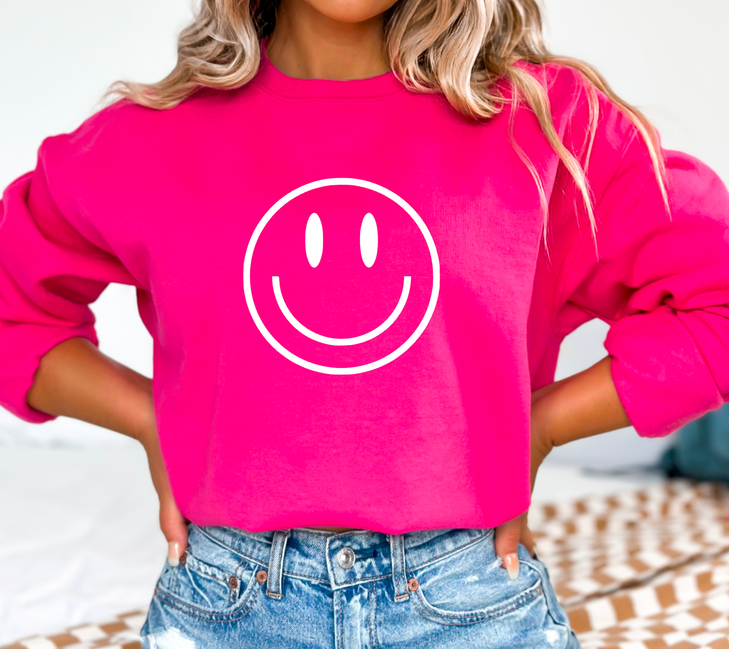 Smiley Face Gildan Sweatshirt