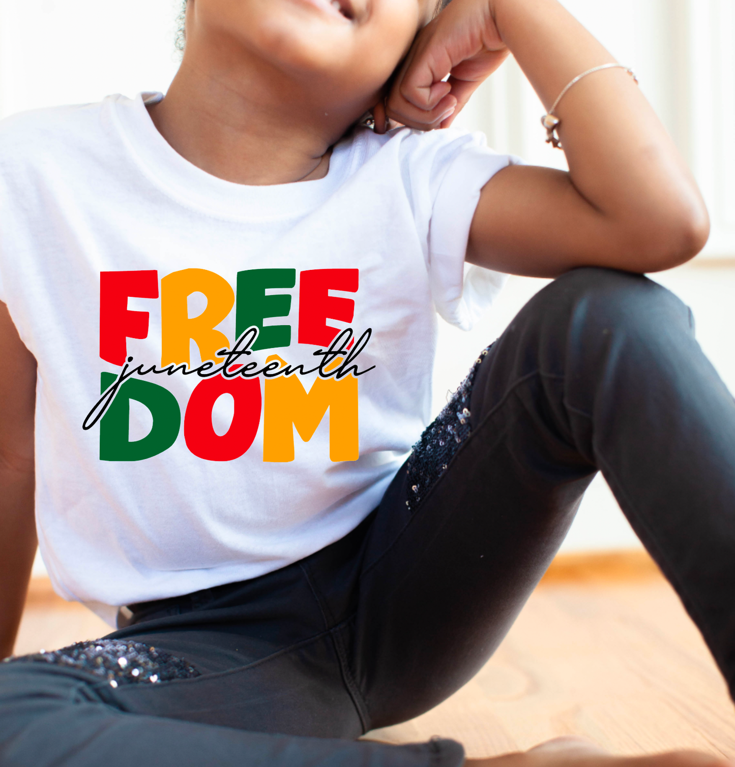 YOUTH Retro Juneteenth Graphic Tee Freedom