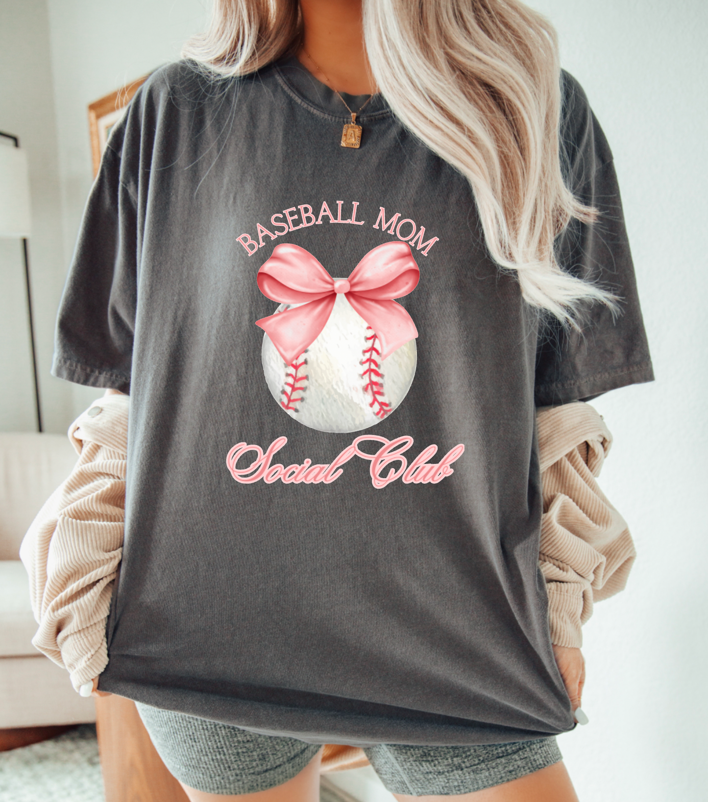 Coquette Baseball Mom Social Club Graphic Tee | Basebal