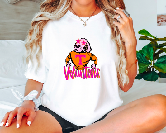 Preppy Tennessee Volunteers Mascot Graphic Tee