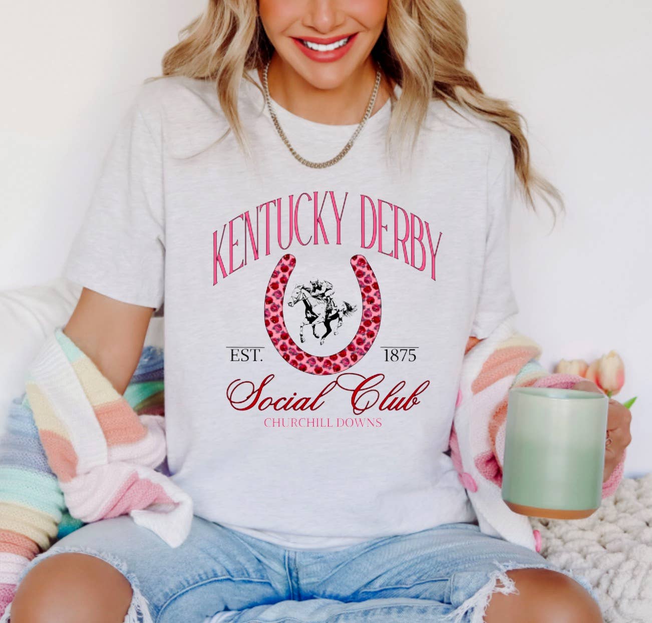 Preppy Kentucky Derby Social Club Graphic Tee   (Copy)