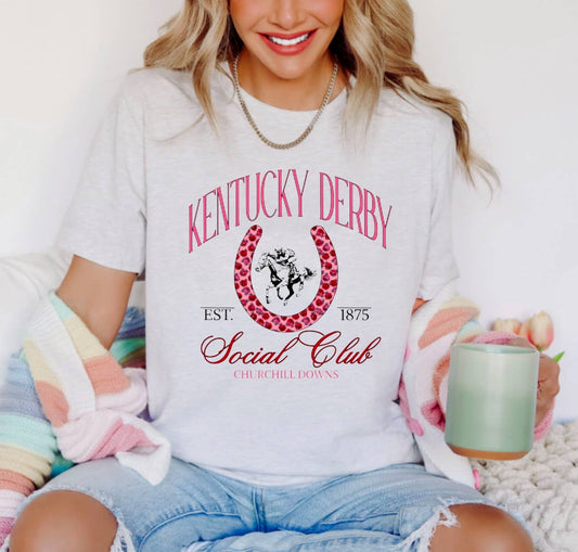 Preppy Kentucky Derby Social Club Graphic Tee   (Copy)