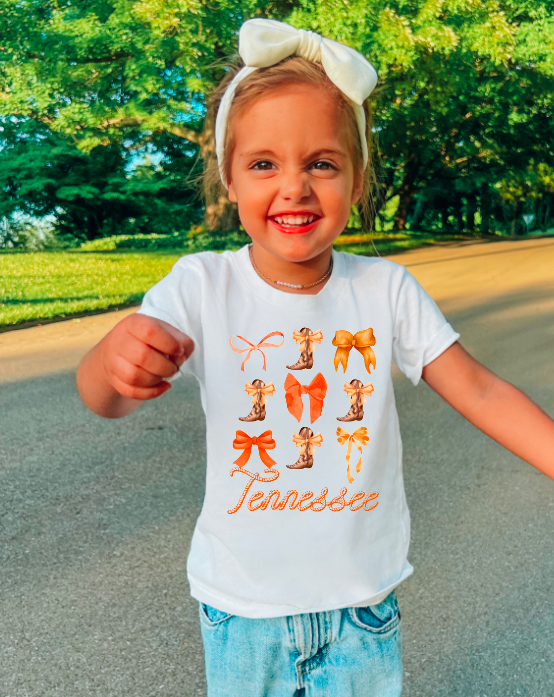 YOUTH Tennessee Coquette Graphic Tee Tennessee Vols