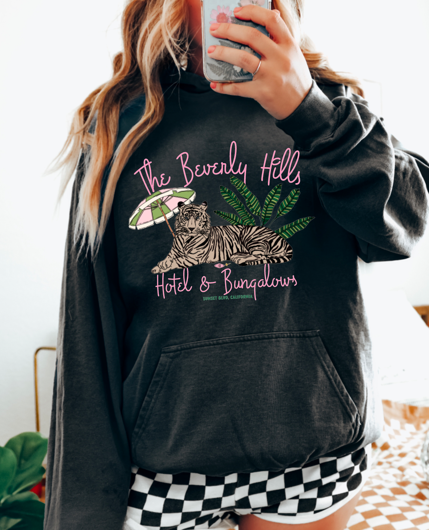 The Beverly Hills Hotel Hoodie Preppy California