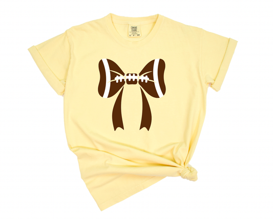 Football Coquette Bow T-shirt