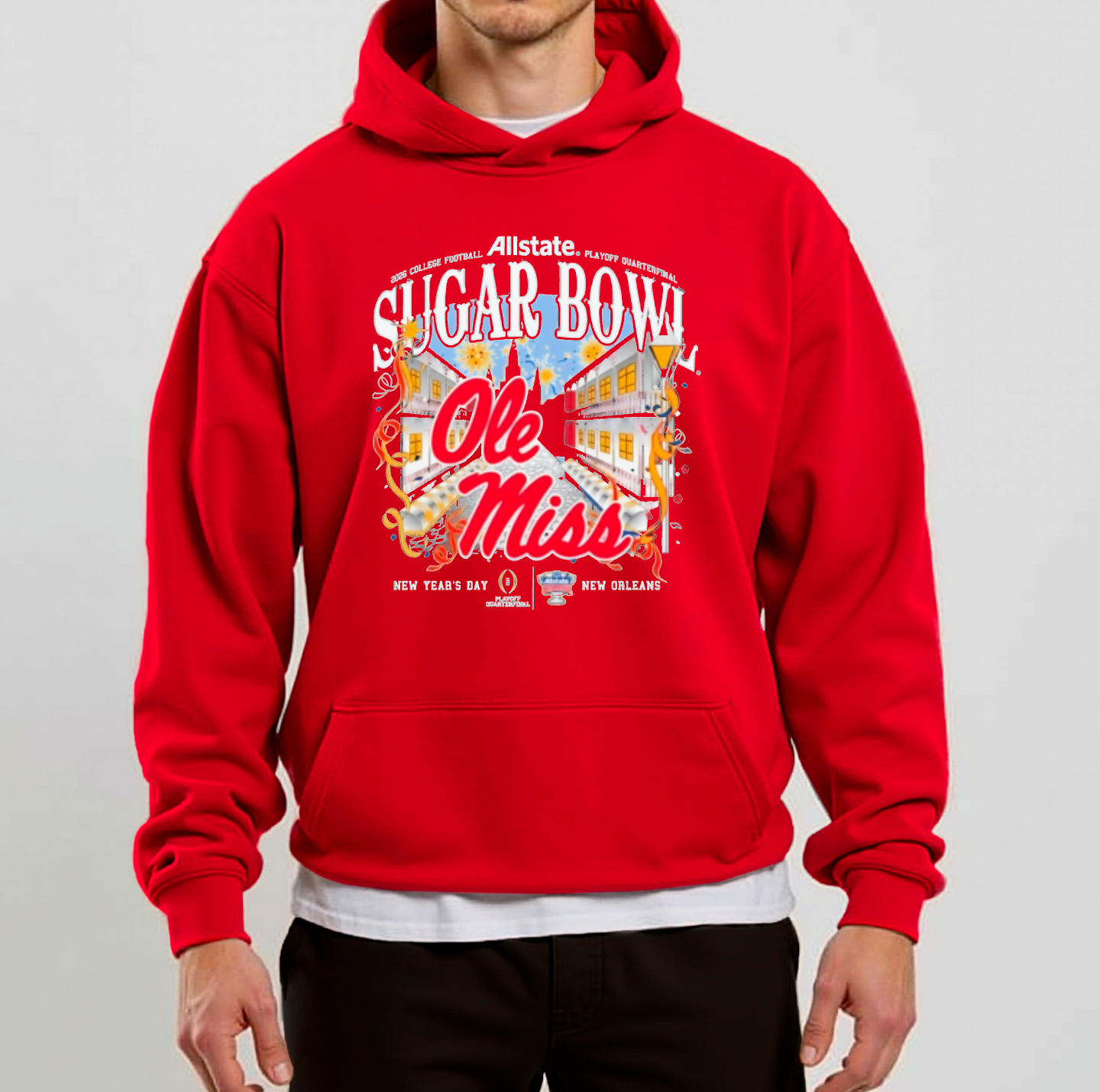 Ole Miss Sugar Bowl New Orleans Hoodie Football 