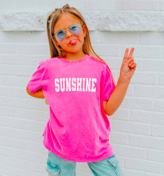 YOUTH Distressed Varsity Summer Tee Beach Kids