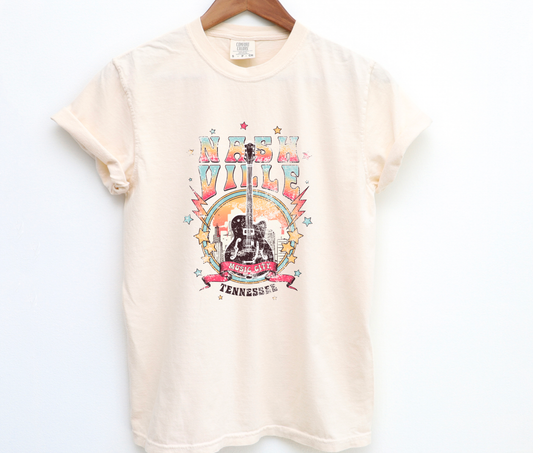 Nashville Music City Graphic Tee Nashville Tennessee Tees