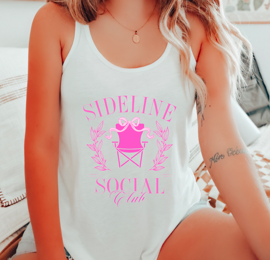 Preppy Coquette Sideline Social Club Tank Top | Sports