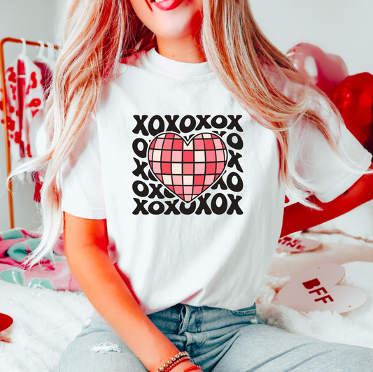 Disco Ball Heart Gildan Tee