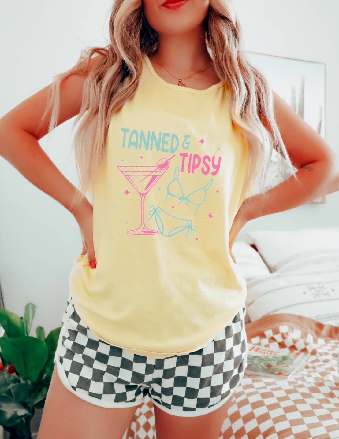 Tanned & Tipsy Tank Summer Beach Cocktails 