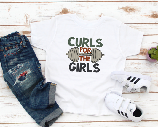 Curls For The Girls Gildan Toddler Graphic Tee