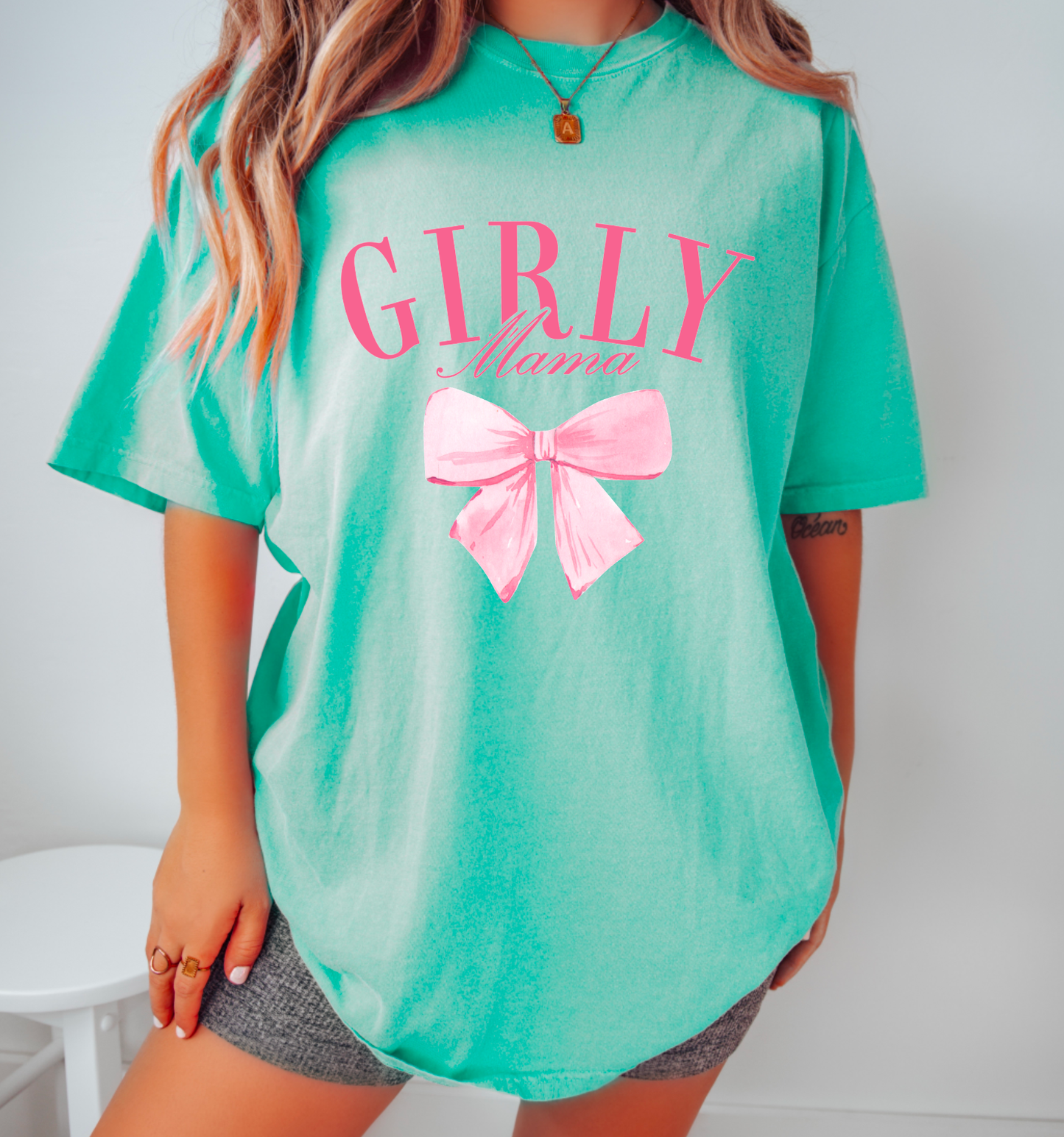 Coquette Girly Mama Graphic Tee Preppy 