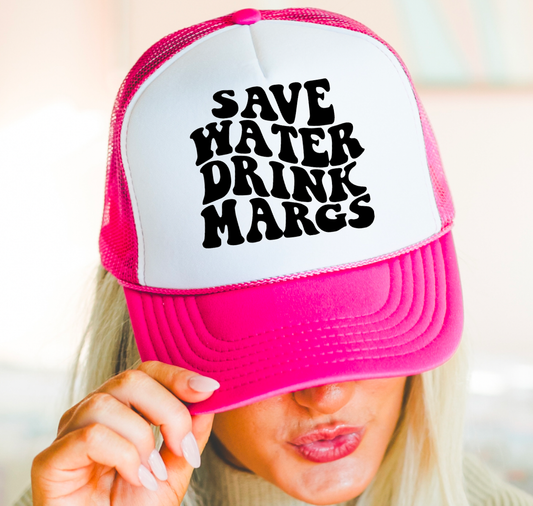 Save Water Drink Margs Trucker Hat | Summer | Trucker Hats