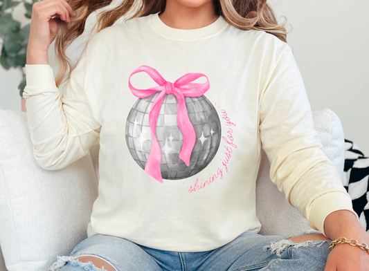 Taylor Swift Lyrics Mirrorball Long Sleeve Tee Swiftie 
