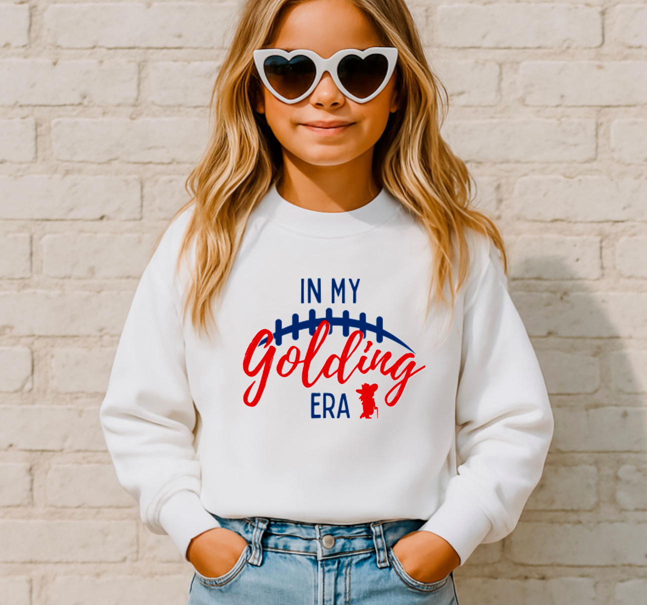 YOUTH In My Golding Era Ole Miss Rebels Sweatshirt Football