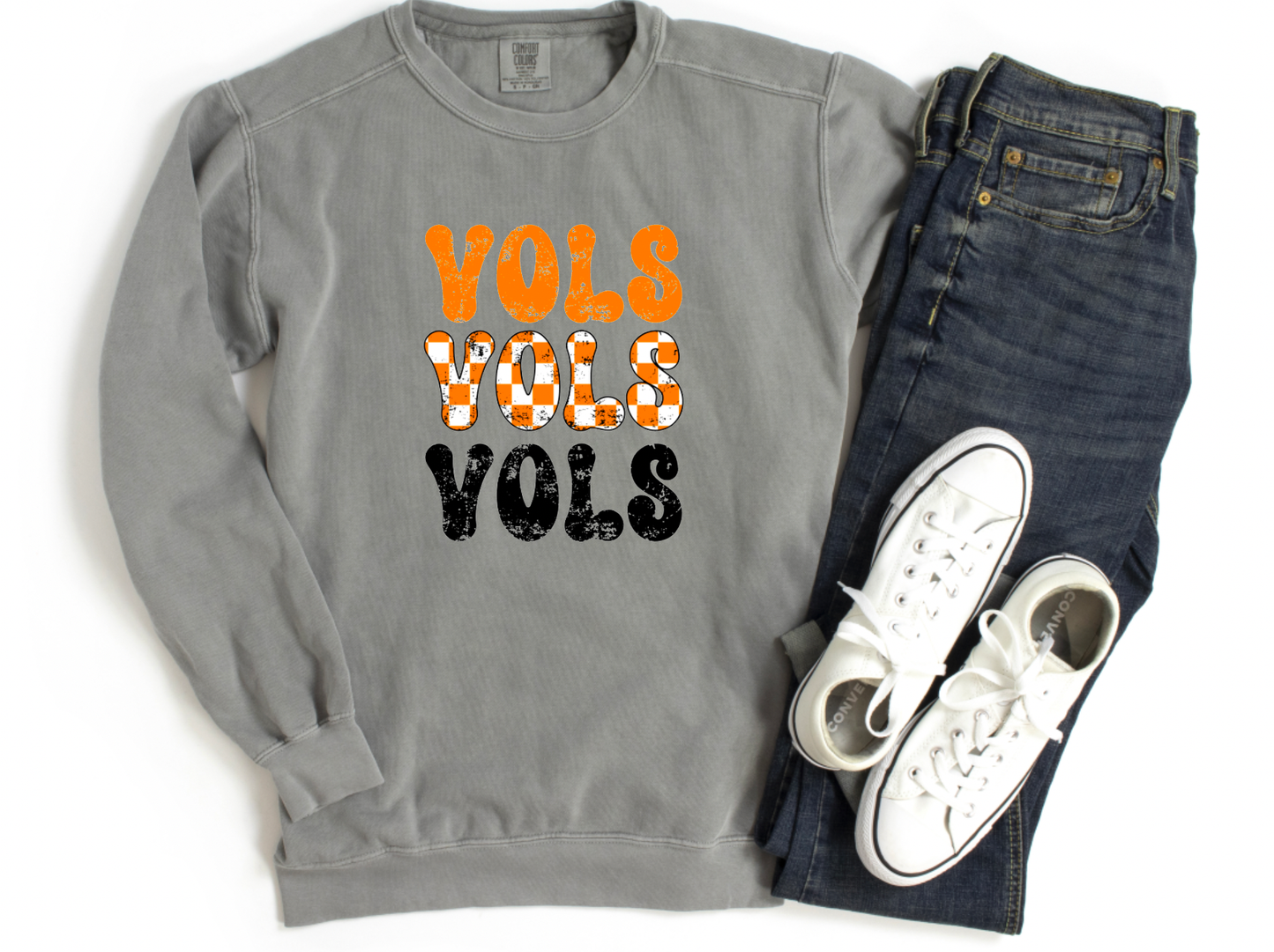 Tennessee Vols Stacked Comfort Colors Sweatshirt