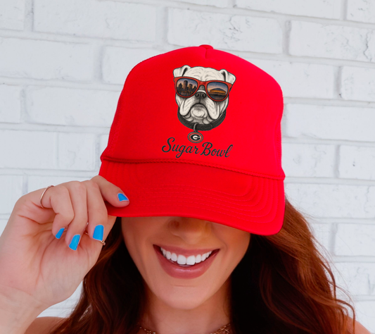  Georgia Bulldogs Sugar Bowl Football Trucker Hat 
