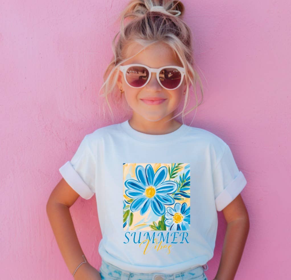 YOUTH Floral Summer Vibes Tee Kids