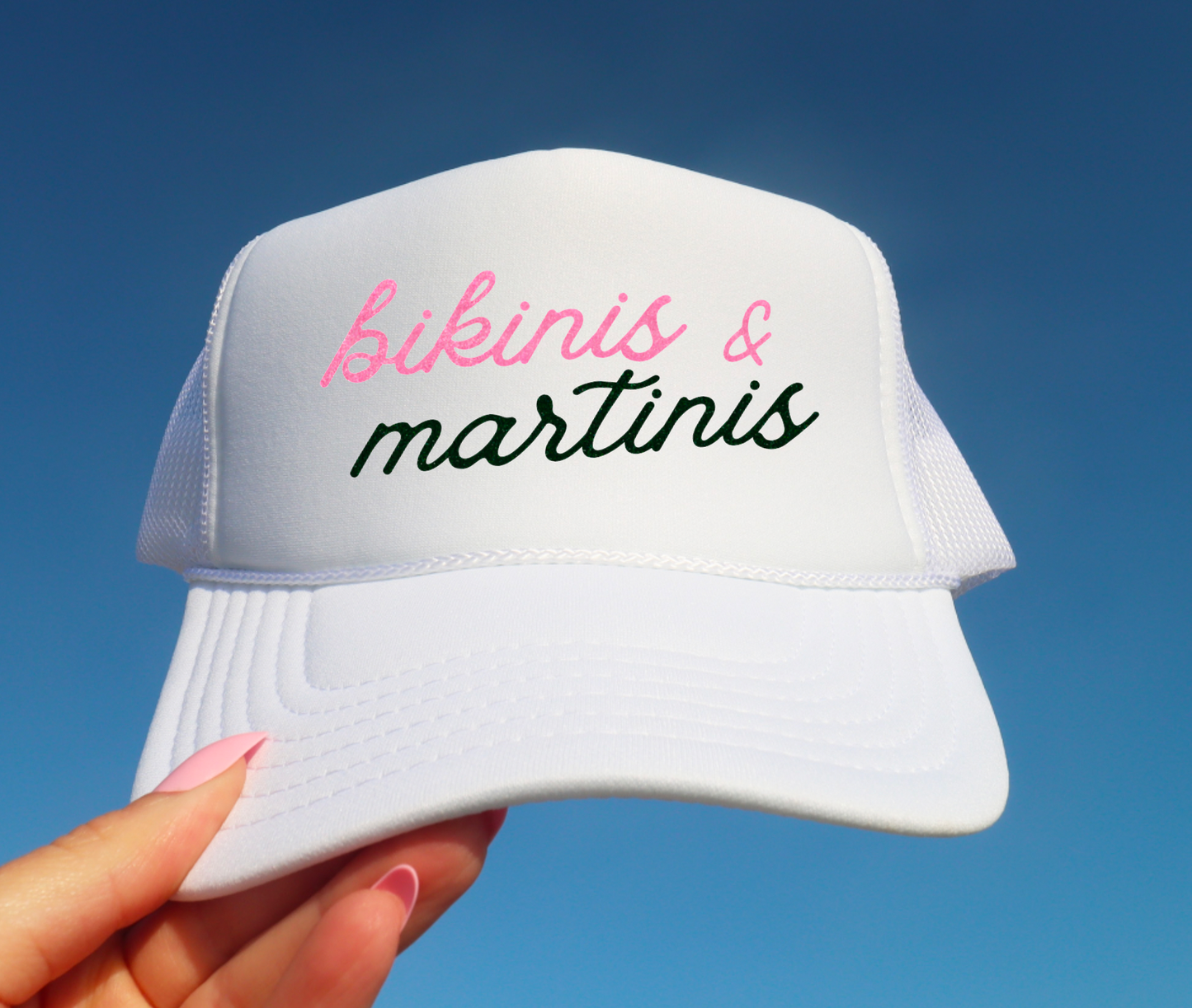 Bikinis & Martinis Trucker Hat | Summer | Beach