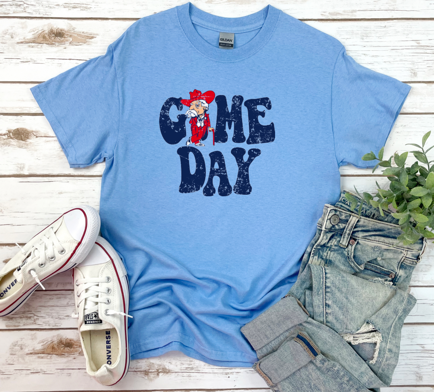 Ole Miss Rebels Game Day Gildan 5000 Tee