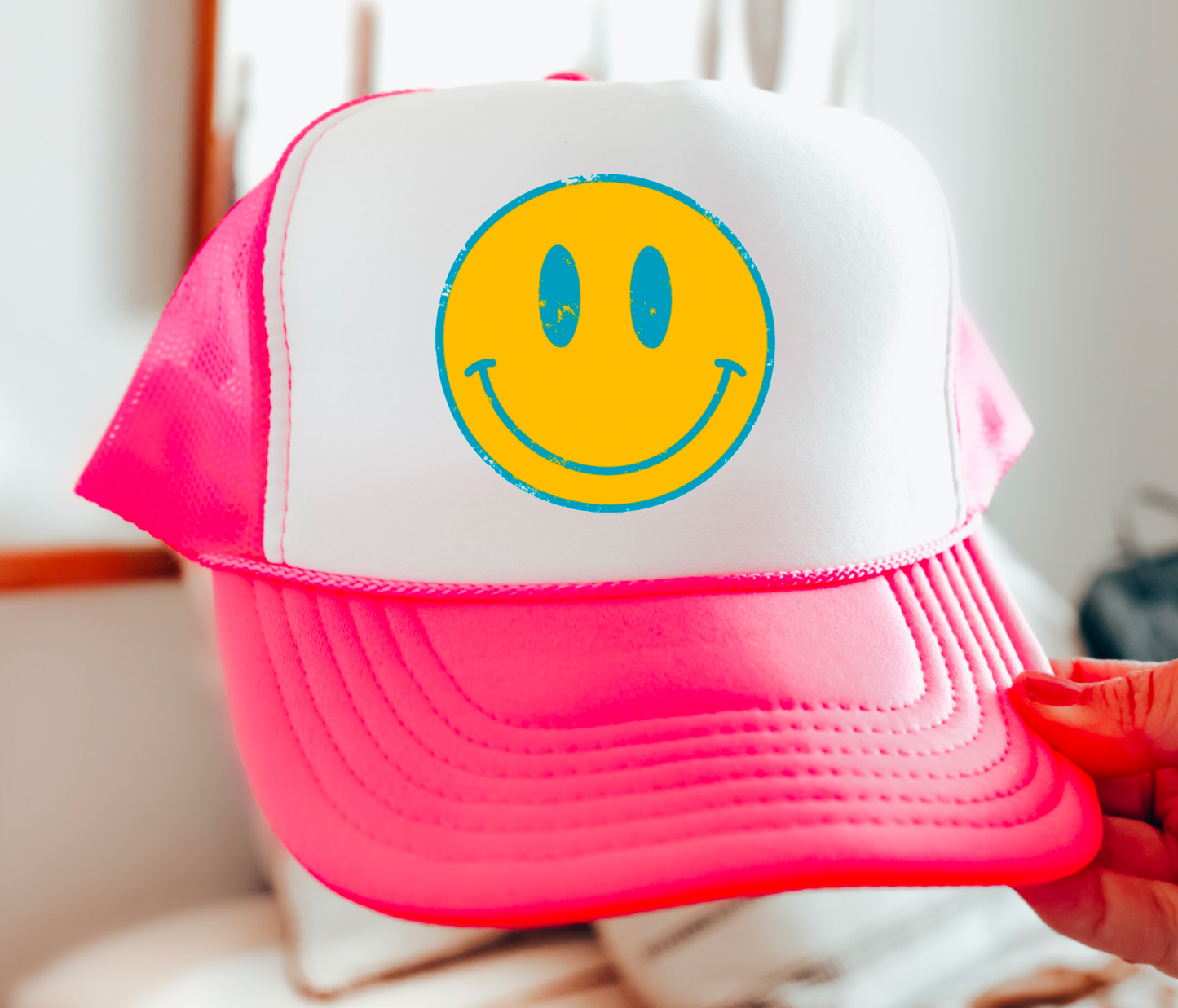 Smiley Face Trucker Hat