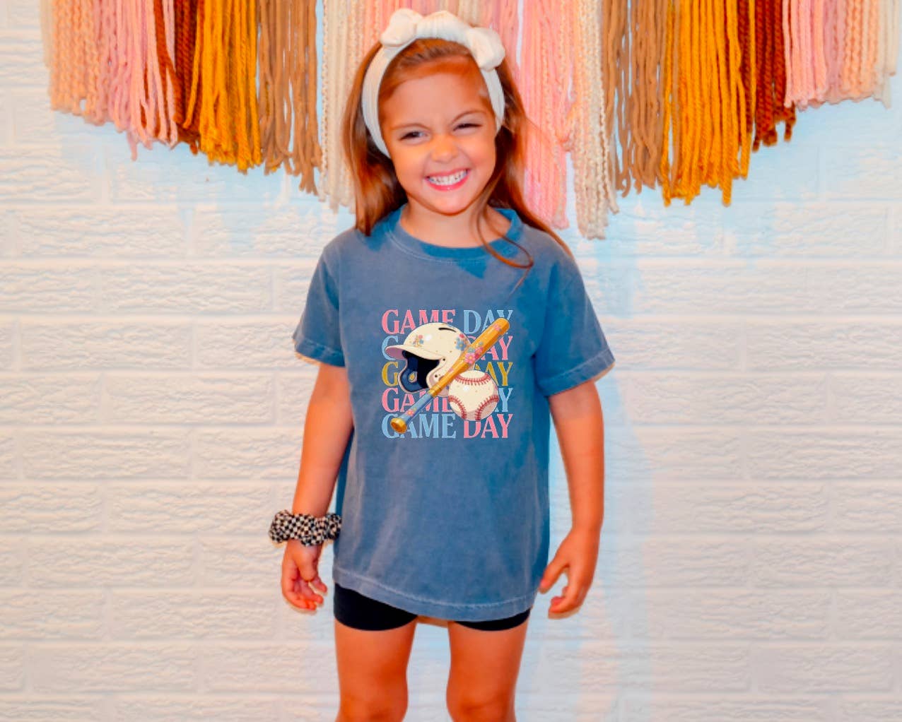 YOUTH Preppy Girly Baseball Game Day Coquette Tee Sports 