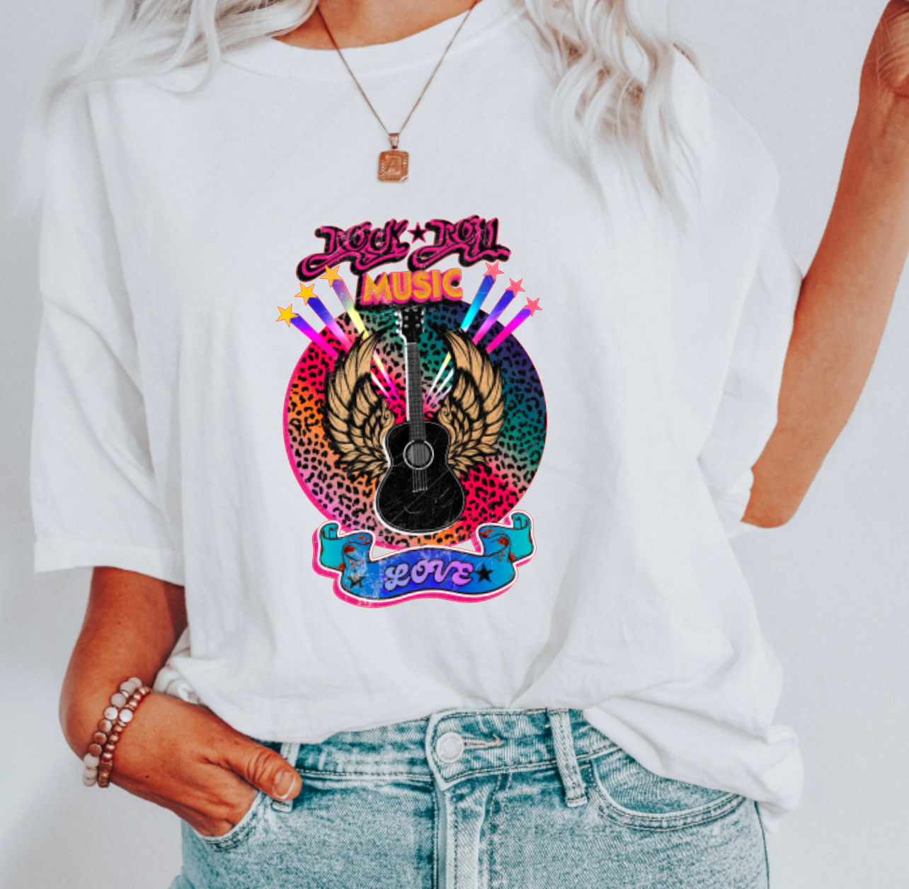 Rock & Roll Music Comfort Colors Tee