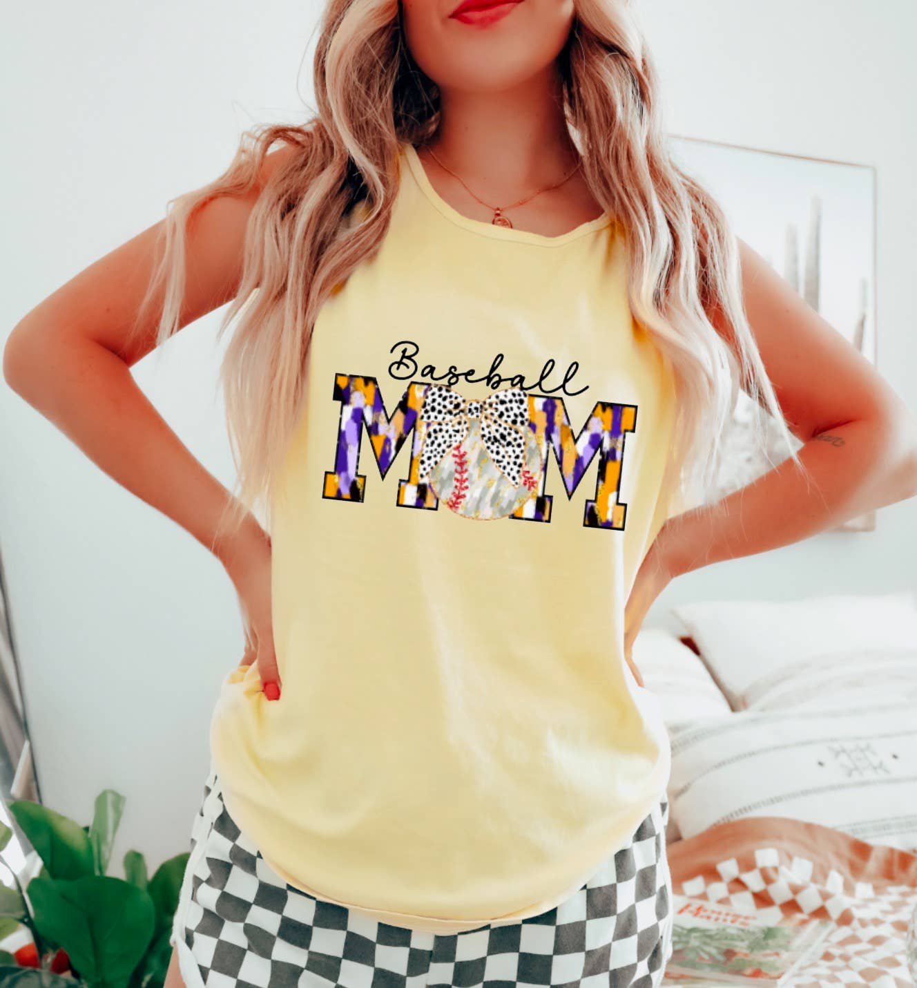 Baseball Mom LSU Tigers Tank
