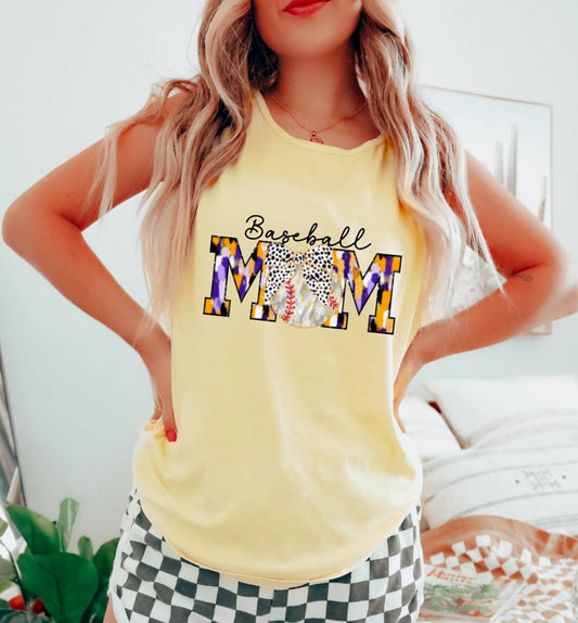 Baseball Mom LSU Tigers Tank
