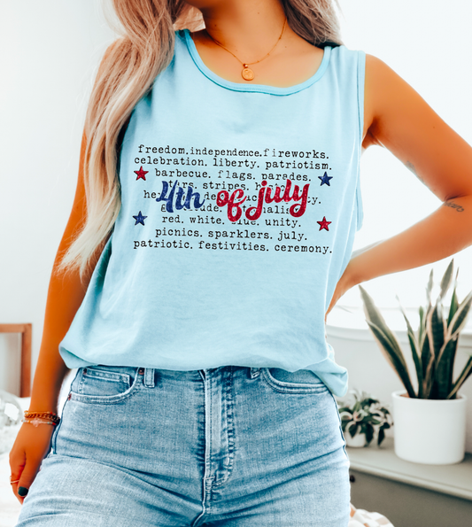 4th of July Things Women's Tank Top USA America