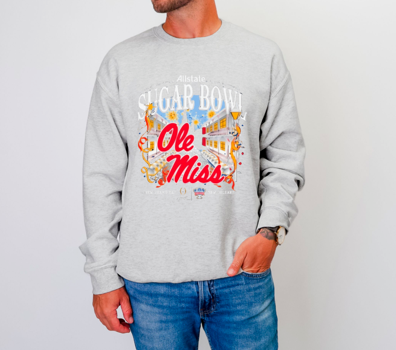 Ole Miss Sugar Bowl New Orleans Sweatshirt Football