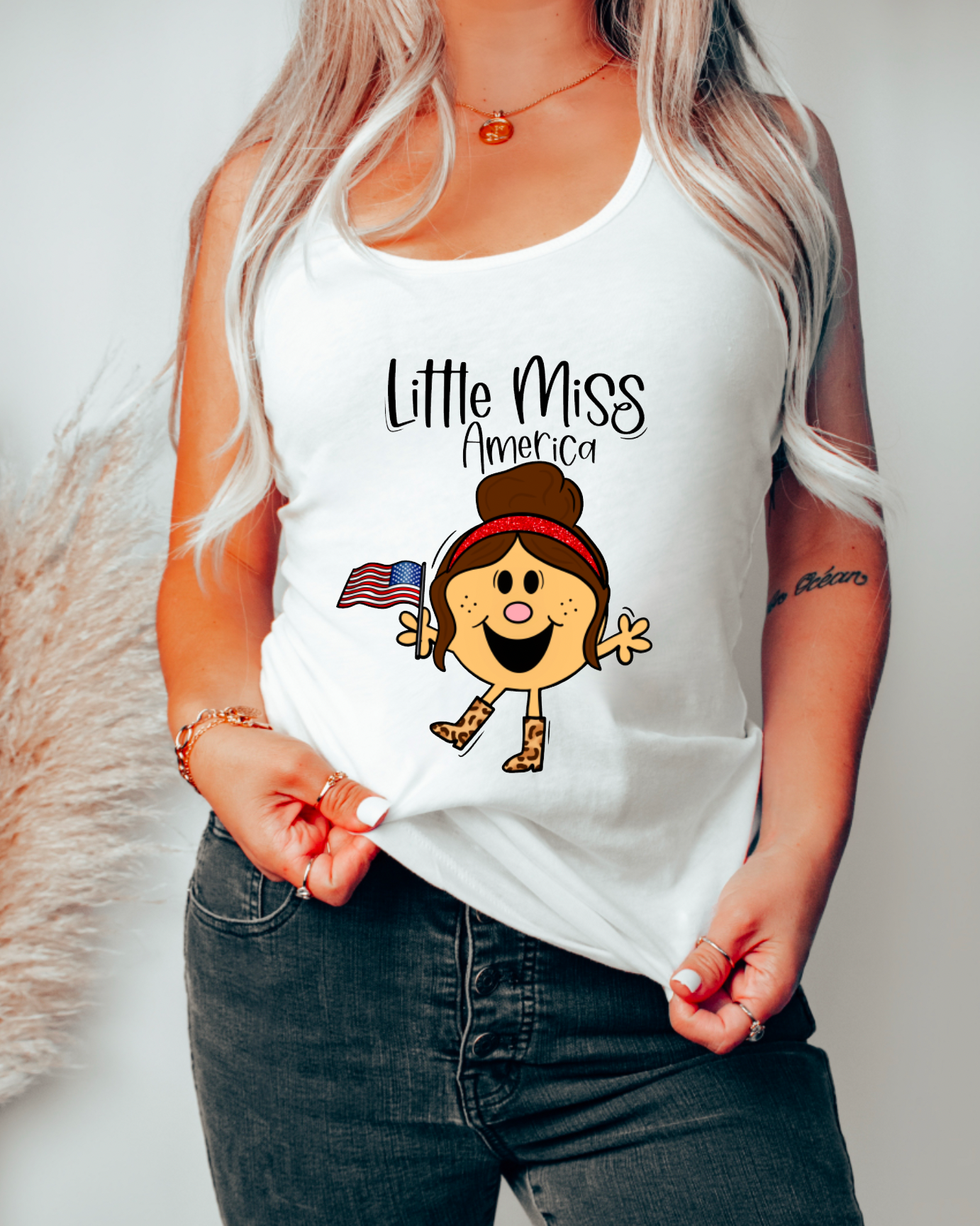 Little Miss America Tank Top | 4th of July | USA