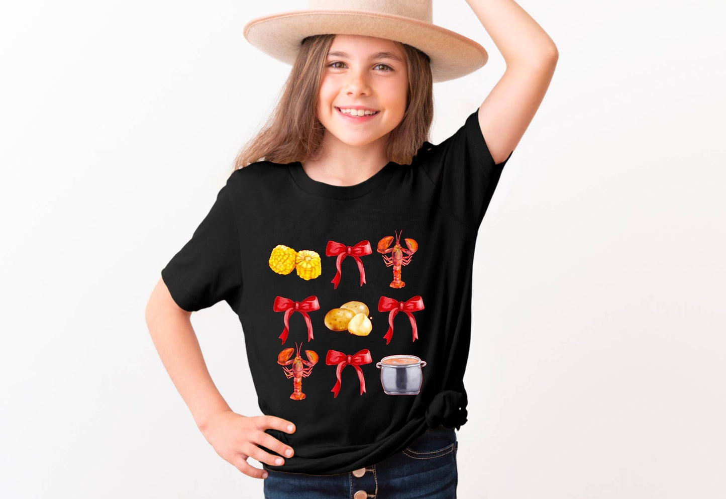 Toddler Crawfish Boil Coquette Tee Summer Kids  