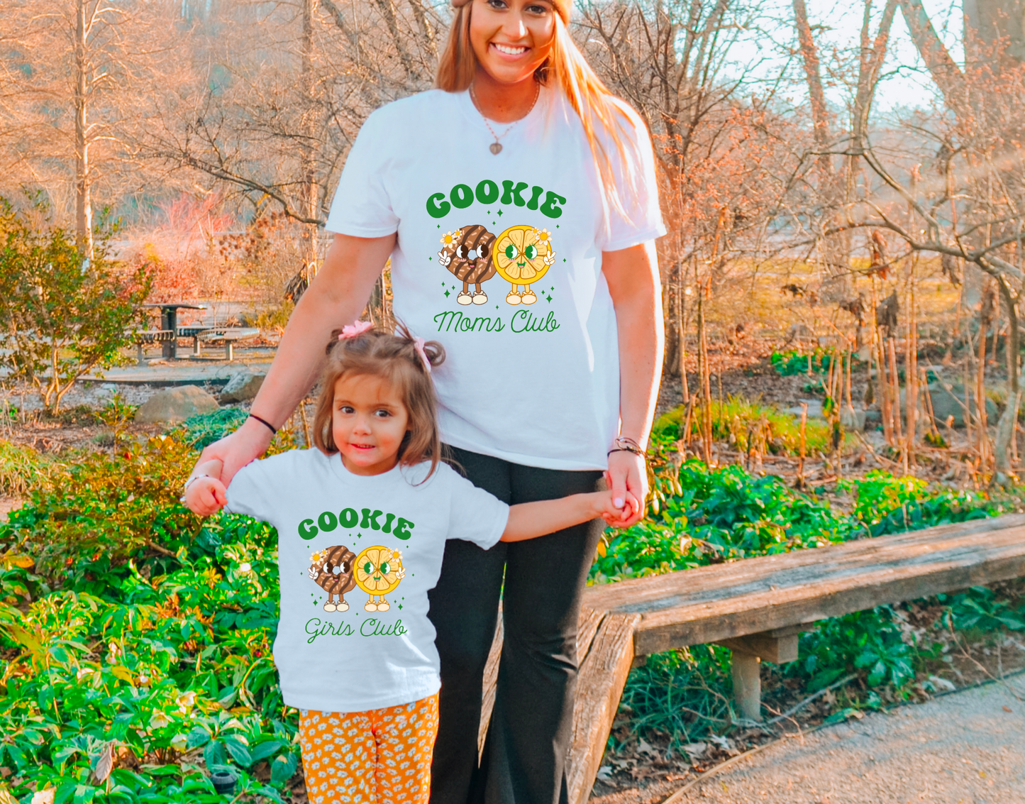Retro Girl Scout Cookies Mom and Me Graphic Tee