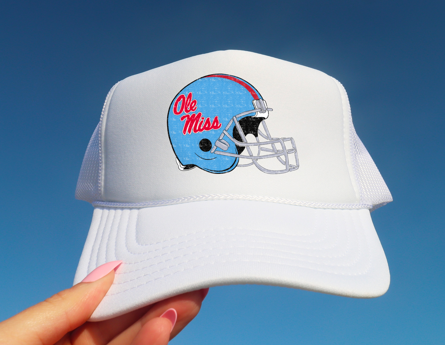 Ole Miss Rebels Helmet Trucker Hat