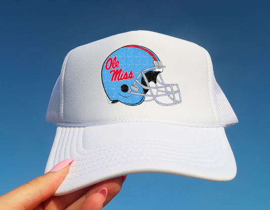 Ole Miss Rebels Helmet Trucker Hat