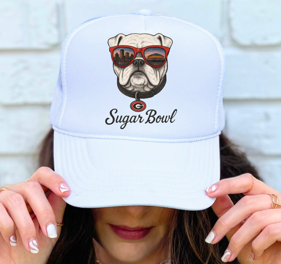  Georgia Bulldogs Sugar Bowl Football Trucker Hat 