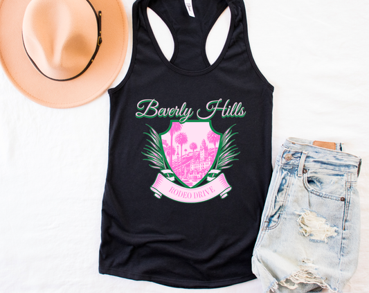 Preppy Beverly Hills California Women's Tank Top