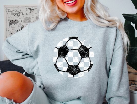 Preppy Soccer Checker Sweatshirt | Soccer | Sports