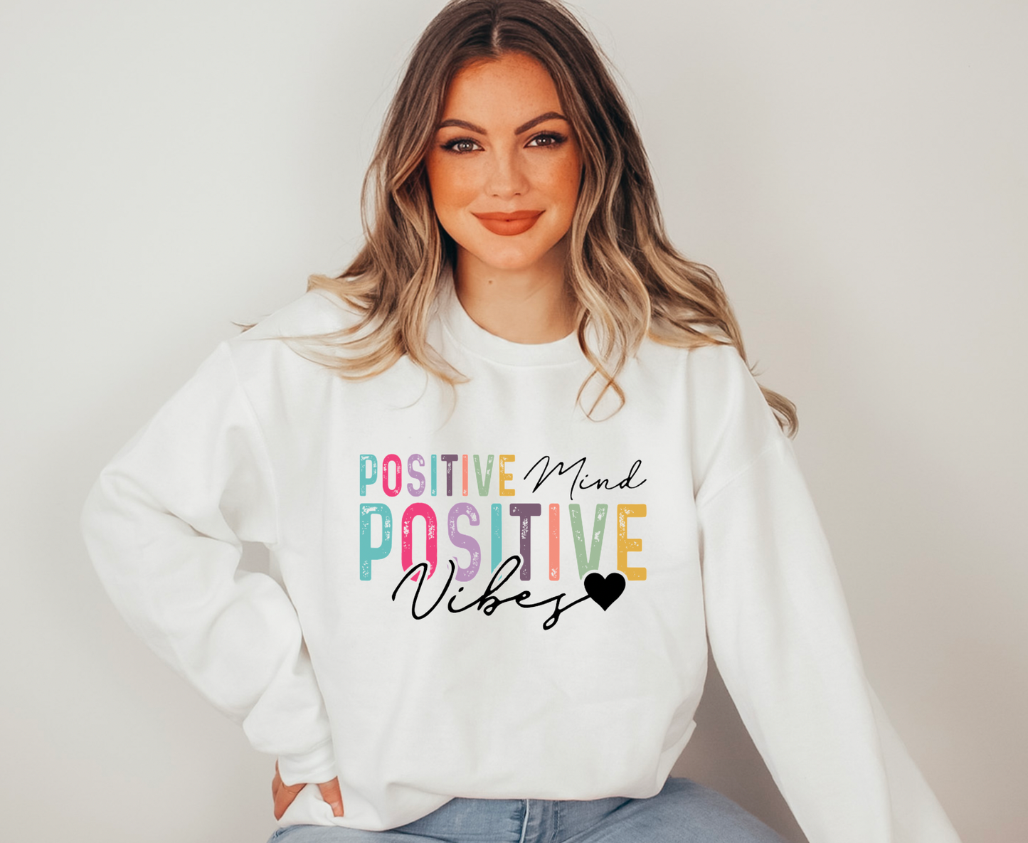 Positive Vibes Gildan Sweatshirt
