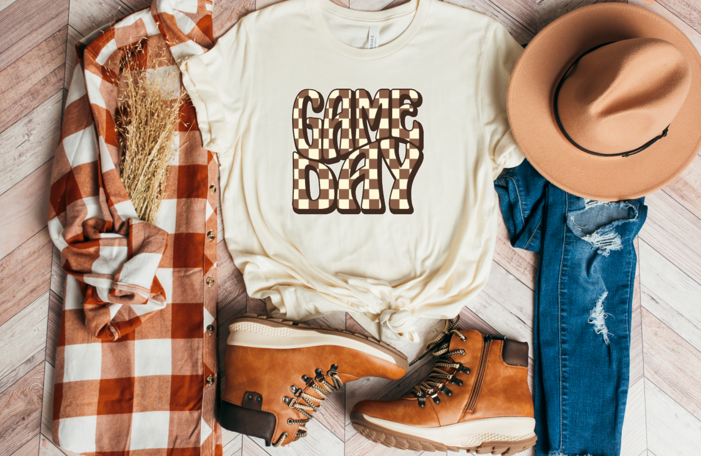 Game Day Checker Graphic Tee | T-Shirts