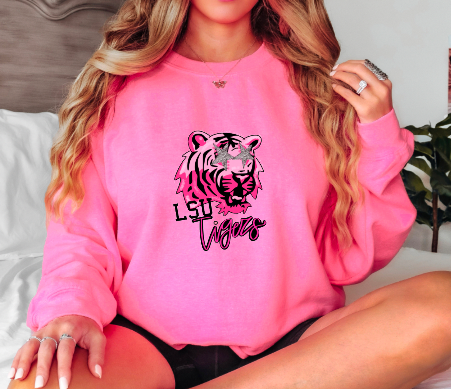 LSU Tigers Preppy Gildan Sweatshirt