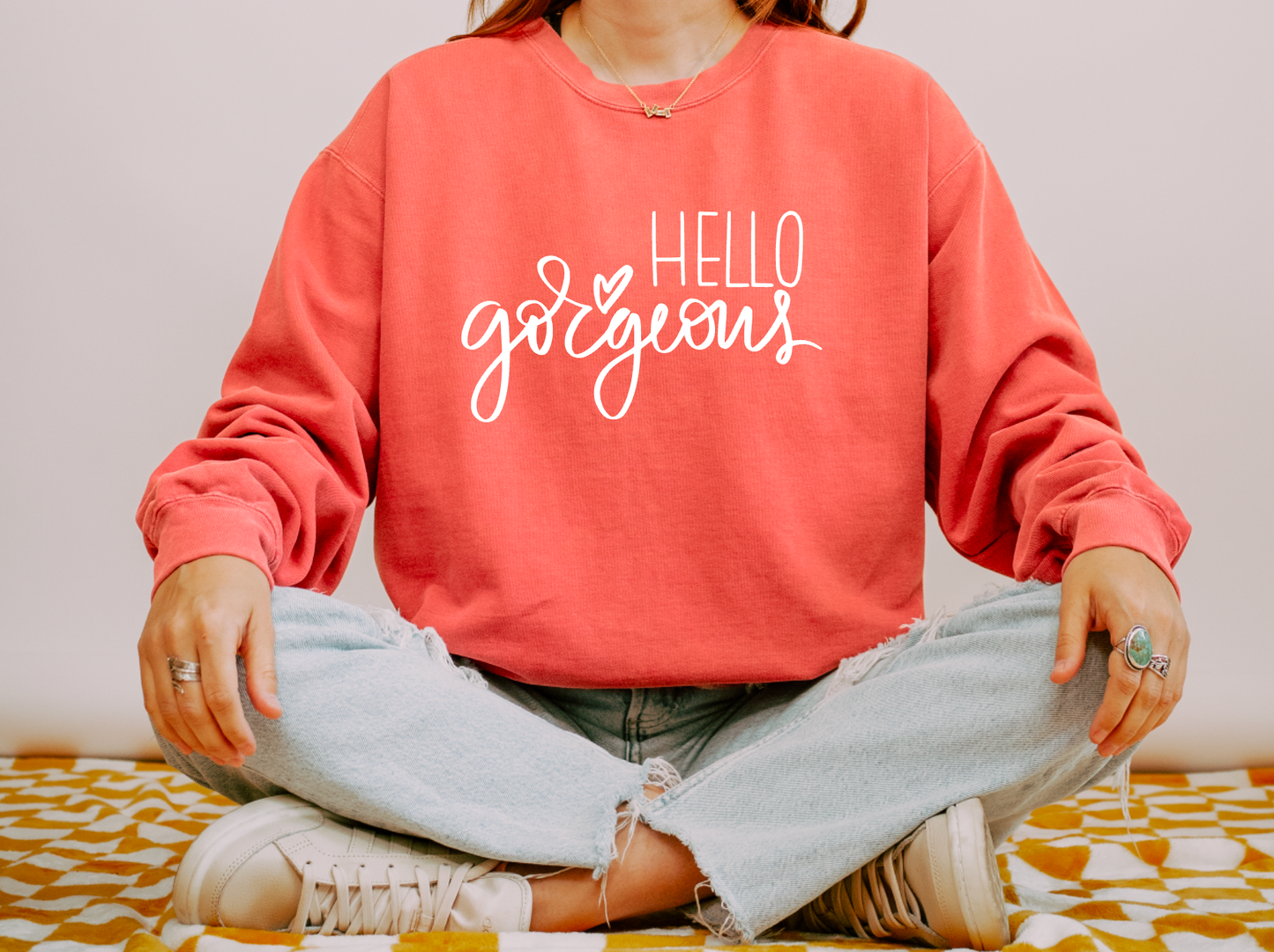 Hello Gorgeous Comfort Colors Sweatshirt