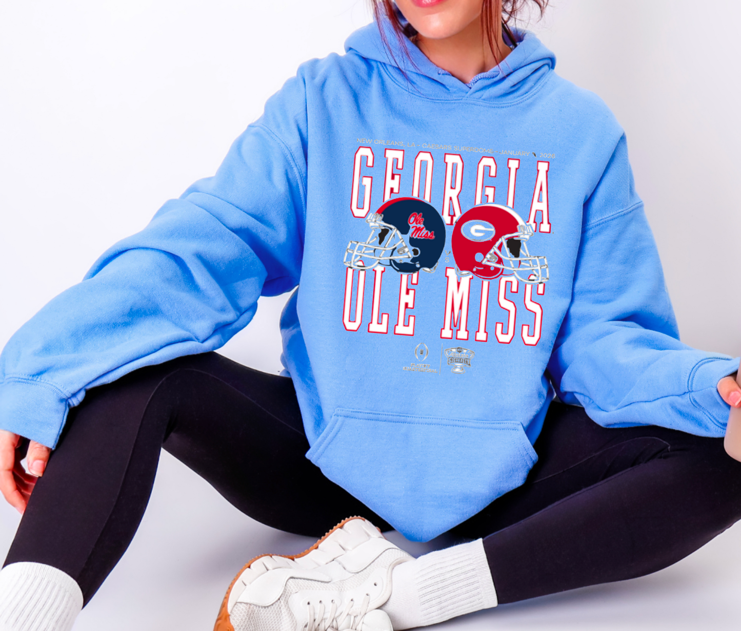 Ole Miss & Georgia Bulldogs Sugar Bowl Hoodie Football