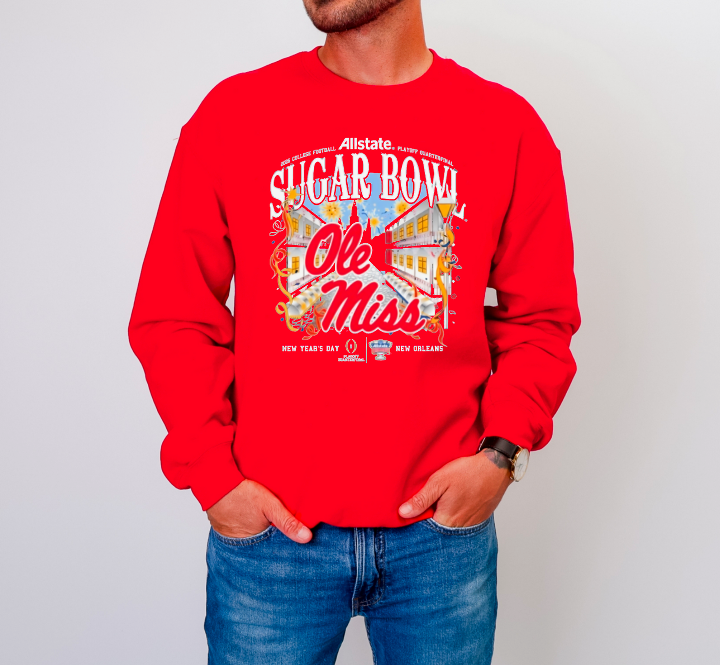 Ole Miss Sugar Bowl New Orleans Sweatshirt Football