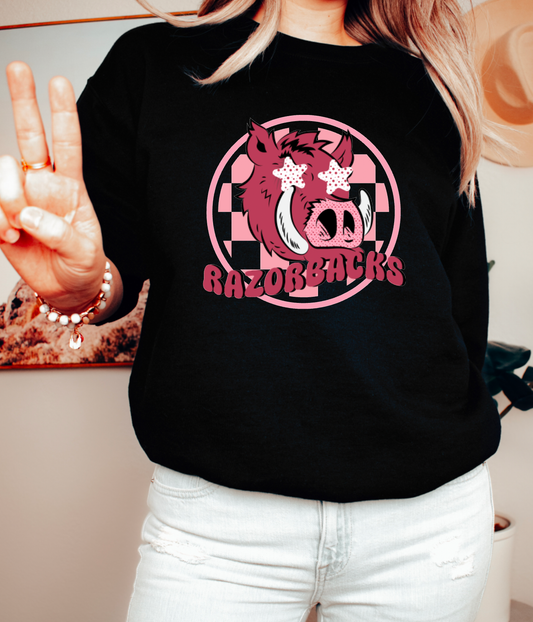 Preppy Arkansas Razorbacks Sweatshirt